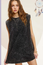 Load image into Gallery viewer, Mineral Washed Sleeveless Dress with Side Pockets
