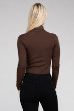 Load image into Gallery viewer, Long-Sleeve Turtleneck Casual Bodysuit
