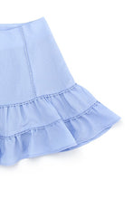 Load image into Gallery viewer, Lace trimmed smocking blouse and skirt set
