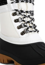 Load image into Gallery viewer, Capucine Fur Collar Contrasting Lug Sole Boots
