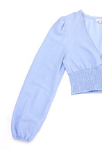 Load image into Gallery viewer, Lace trimmed smocking blouse and skirt set
