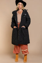 Load image into Gallery viewer, Long Padded Jacket With Hoodie
