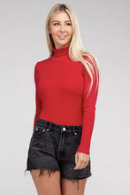 Load image into Gallery viewer, Long-Sleeve Turtleneck Casual Bodysuit
