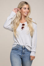 Load image into Gallery viewer, Solid Pointelle Knit Top
