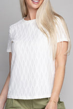 Load image into Gallery viewer, Textured round neck top
