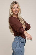 Load image into Gallery viewer, Leg of Mutton Sleeve Knit Top
