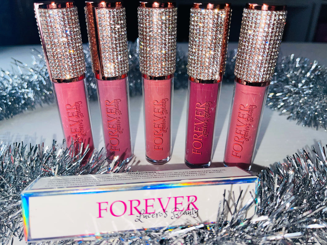 5 piece matte pink nude/ Splash of color!